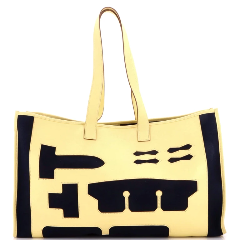 Petit H Skeleton Tote Toile and Leather GM