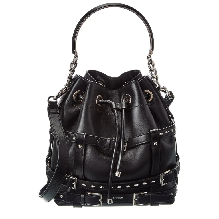 Bon Bon Leather Bucket Bag