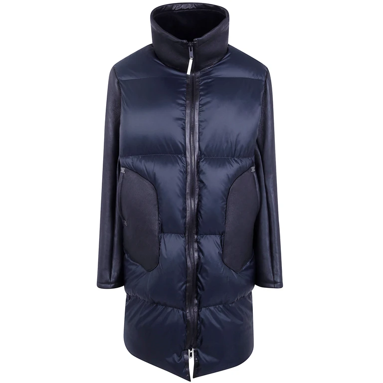 Long Jacket Leather Sleeves "Obstine"