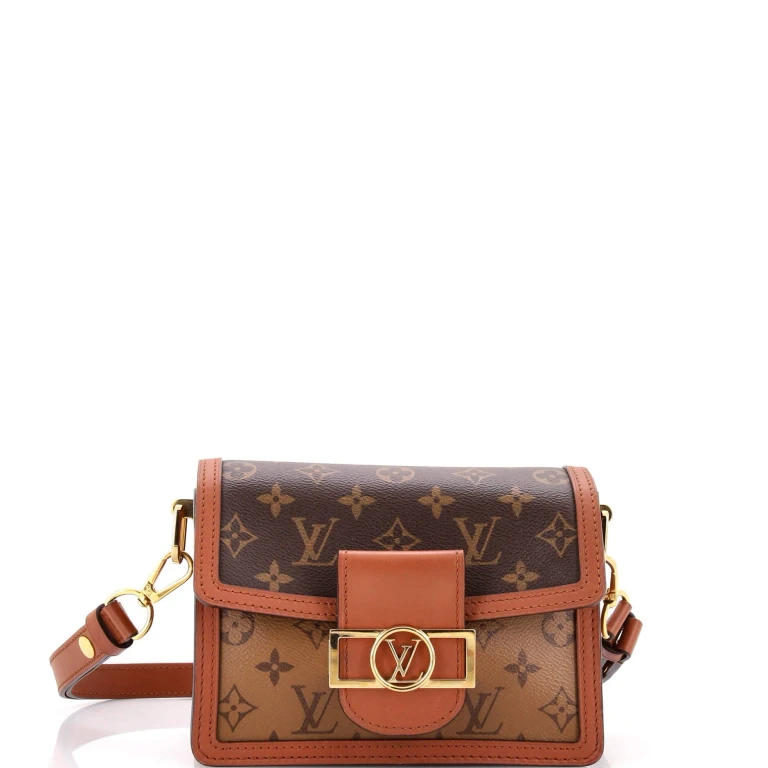 Dauphine Shoulder Bag Reverse Monogram Canvas Mini