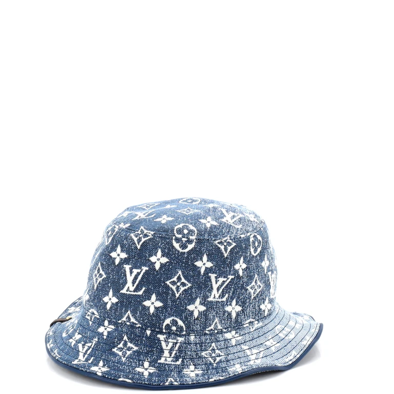 Bob Bucket Hat Monogram Jacquard Denim