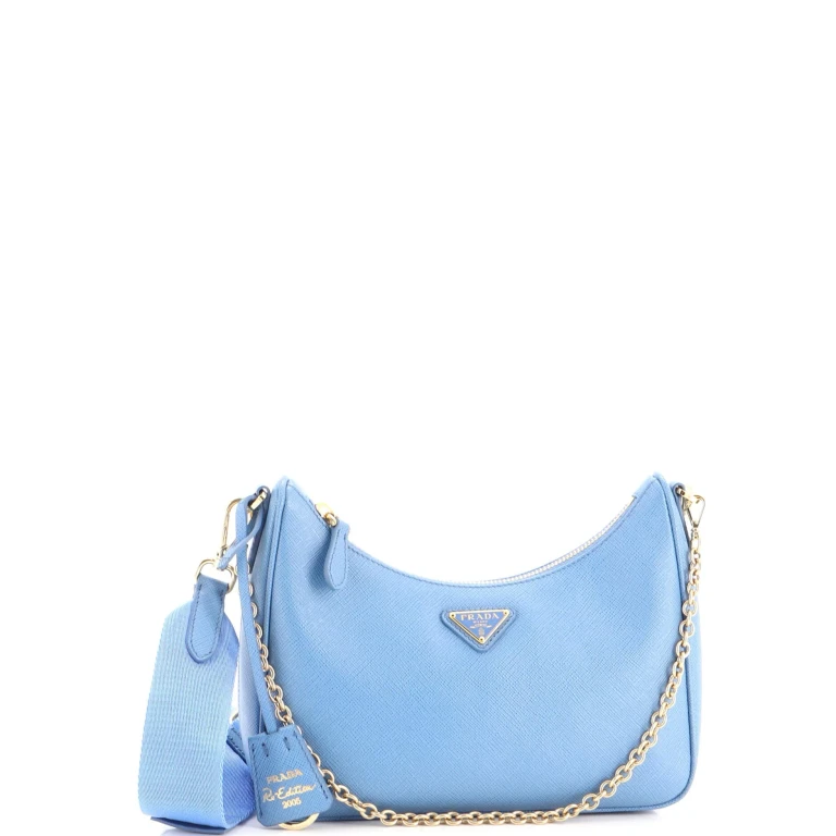 Re-Edition 2005 Shoulder Bag Saffiano Leather Small