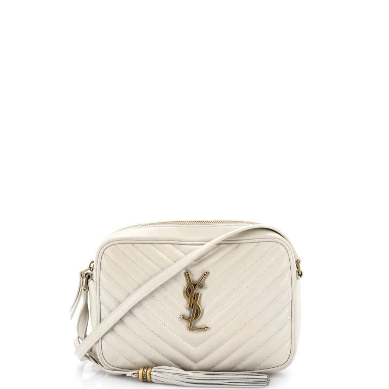 Lou Camera Bag Matelasse Chevron Leather Small