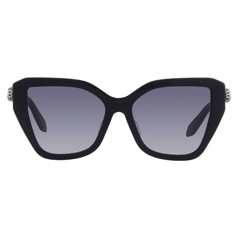 Serpenti Grey Gradient Butterfly Ladies Sunglasses BV40033F 01B 56
