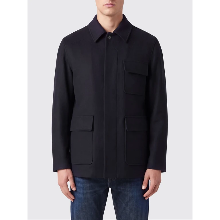 Single-Breasted Virgin Wool Coat with Concealed Fastening (ACGOSPELCN65602850)