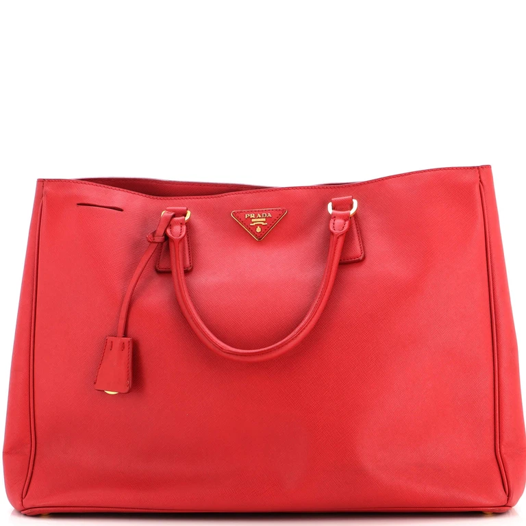 Lux Open Tote Saffiano Leather Large