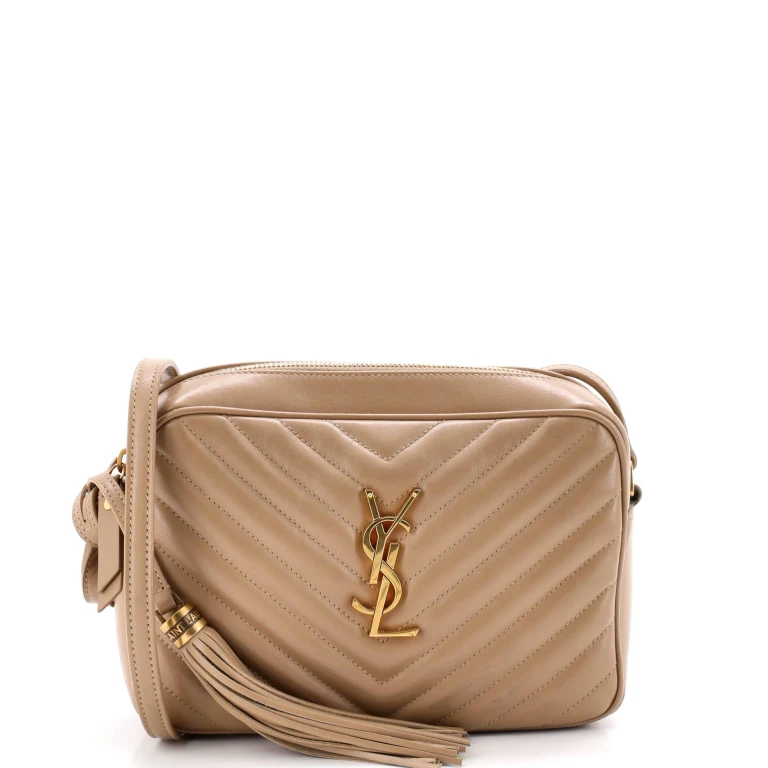 Lou Camera Bag Matelasse Chevron Leather Small