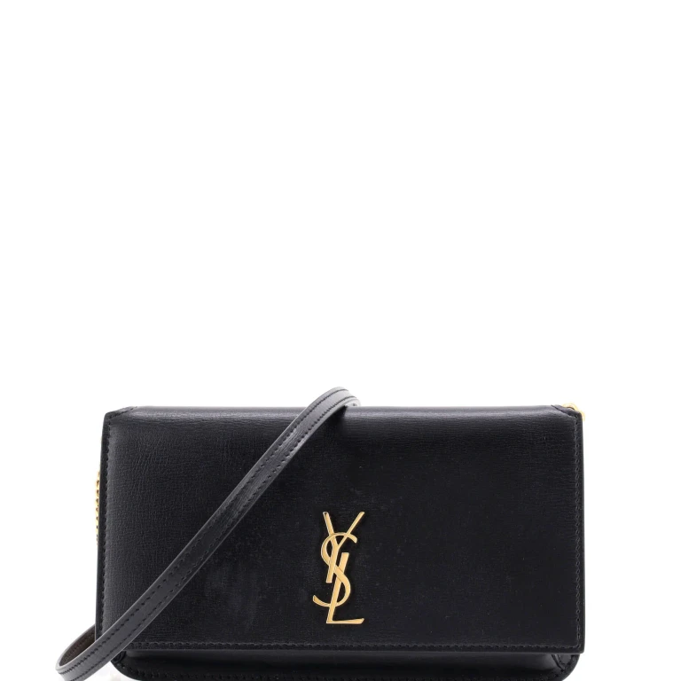 Classic Monogram Phone Holder Shoulder Bag Leather
