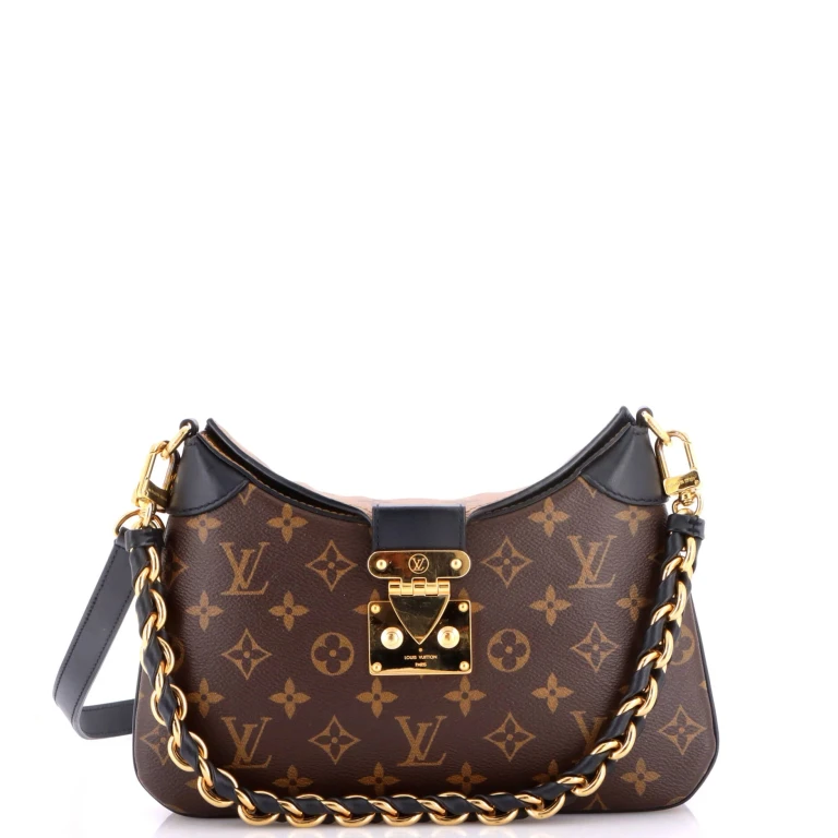 LV Twinny Handbag Monogram Canvas and Reverse Monogram Canvas with Leather