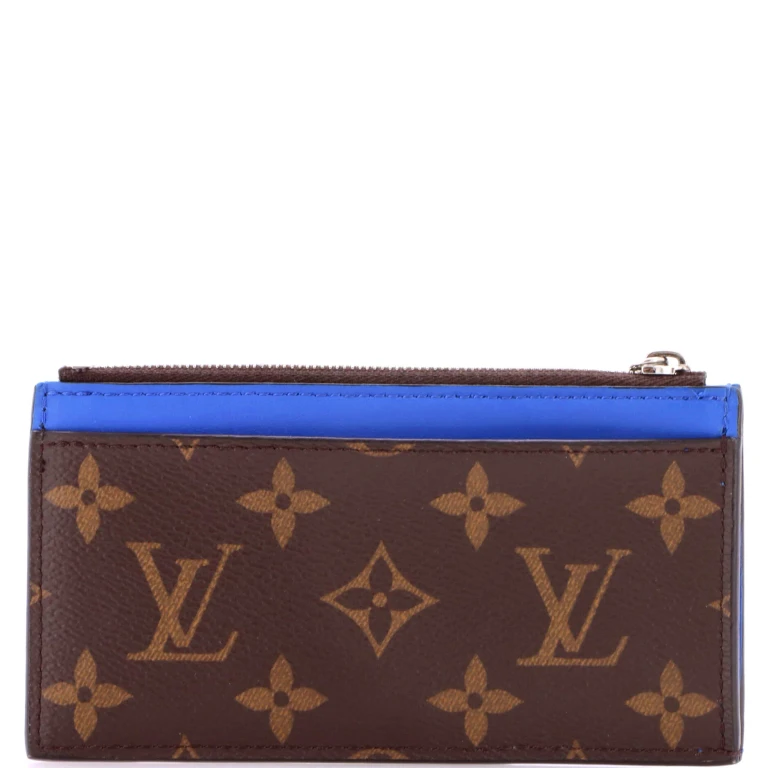 Coin Card Holder Macassar Monogram Canvas