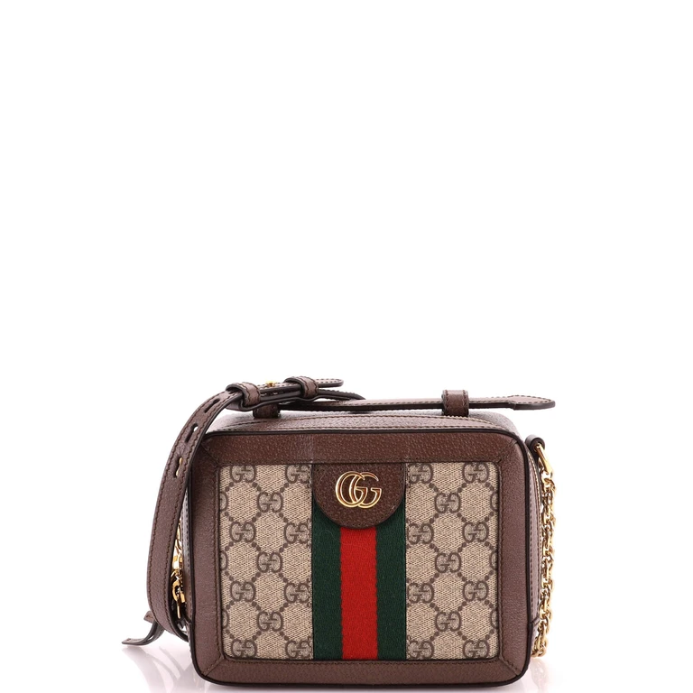 Ophidia Zip Around Camera Bag GG Coated Canvas Mini