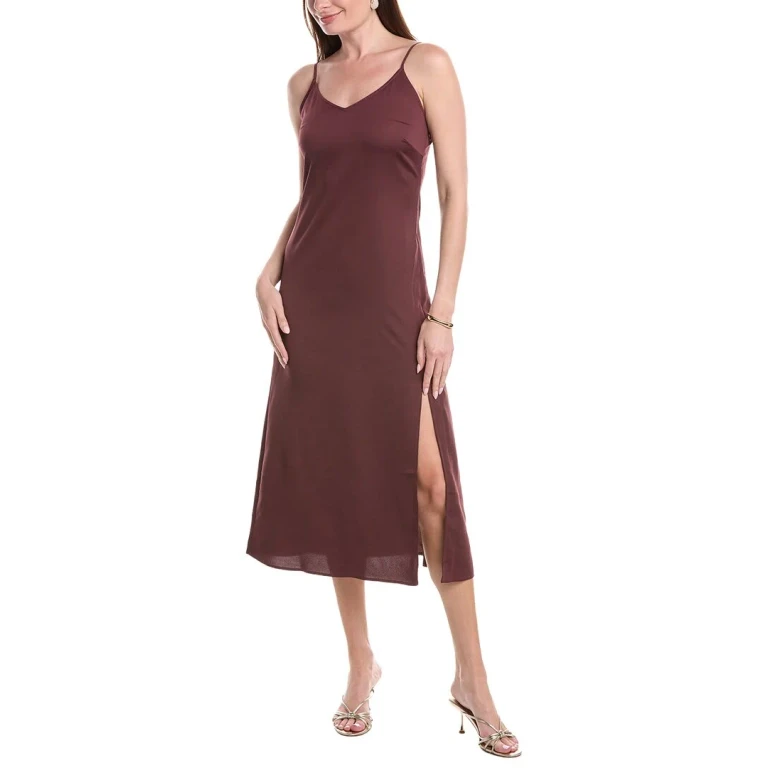 Crepe De Chine Slip Maxi Dress