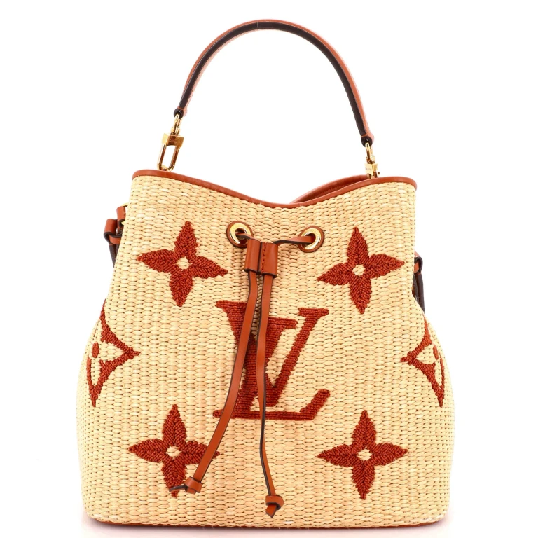 NeoNoe Handbag Monogram Giant Raffia MM