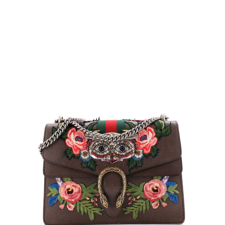 Web Dionysus Bag Embellished Leather Medium