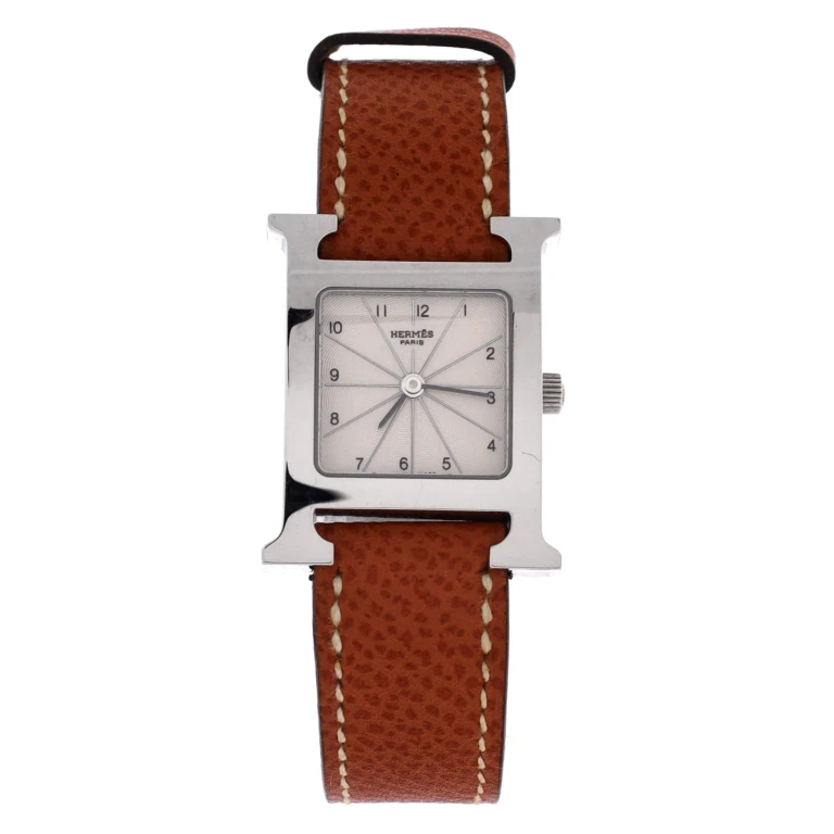 Heure H Quartz Watch Stainless Steel and Leather 21