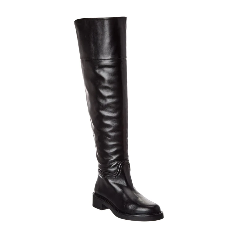 Celia Leather Over-The-Knee Riding Boot