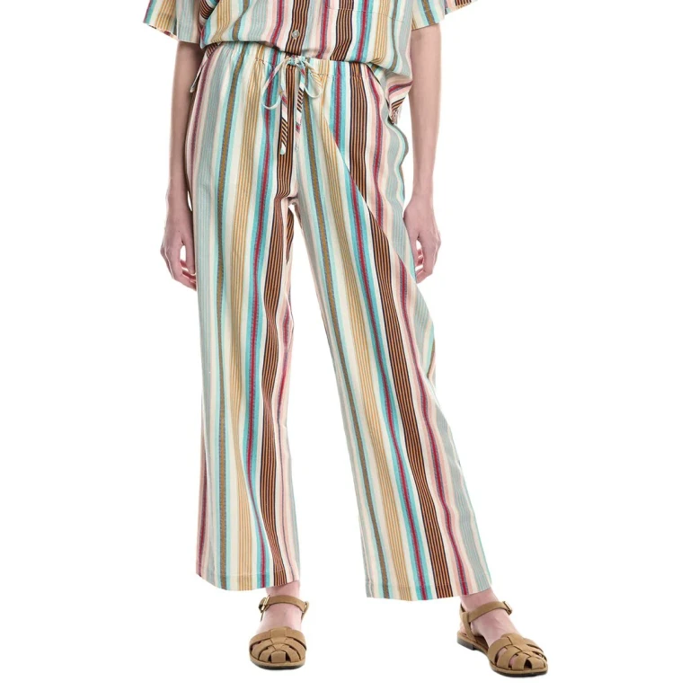 Sail Crop Linen-Blend Pant