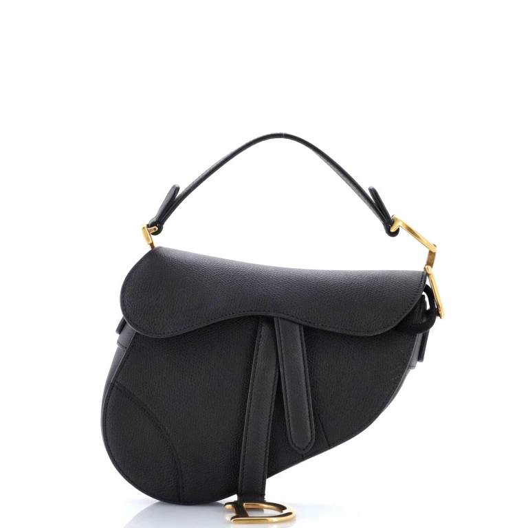 Saddle Handbag Leather Mini