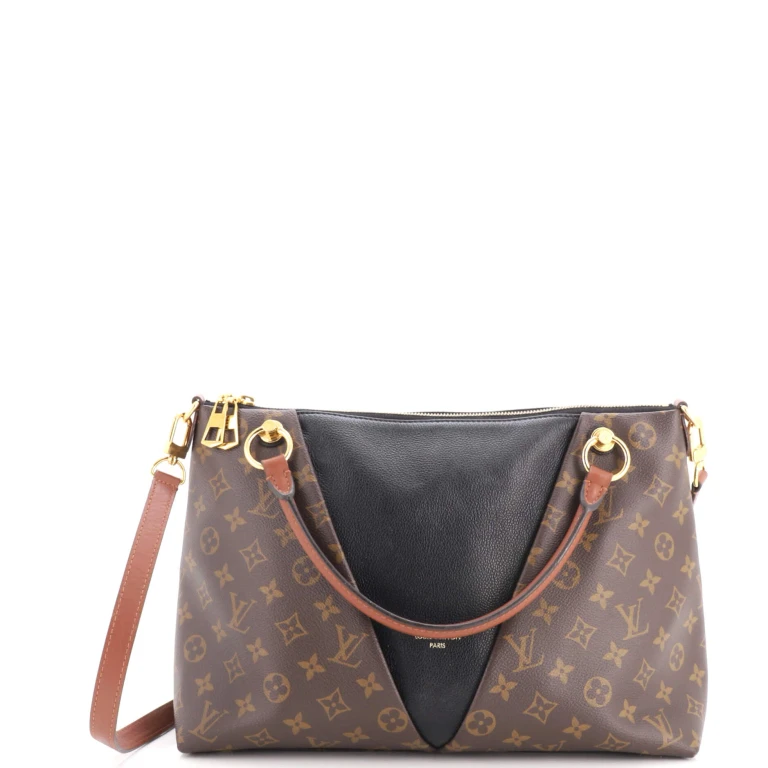 V Tote Monogram Canvas and Leather MM