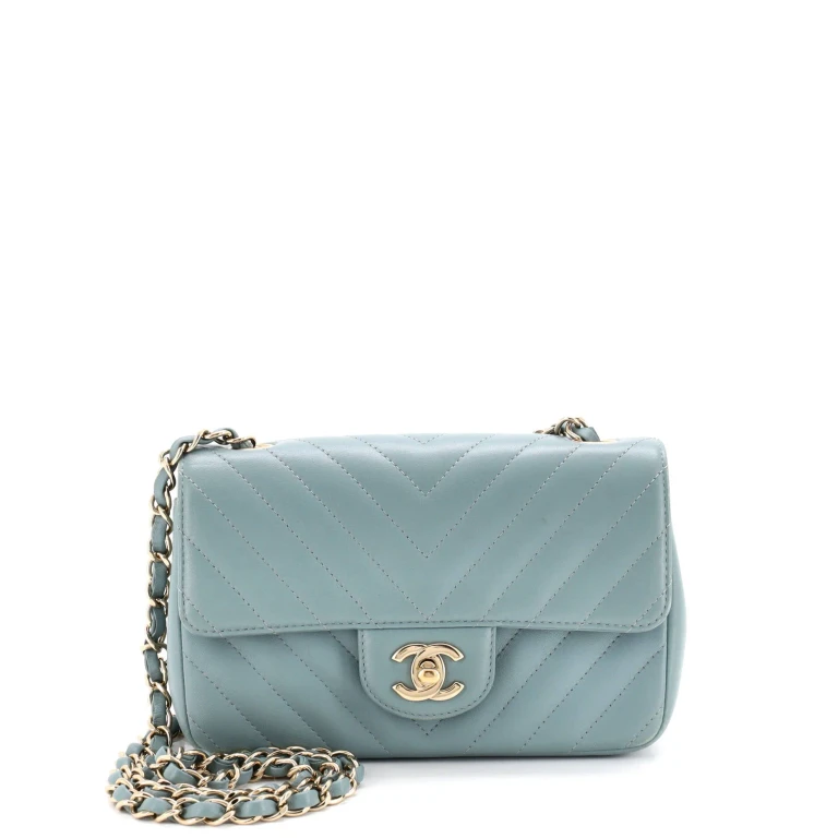 Classic Single Flap Bag Chevron Lambskin Mini