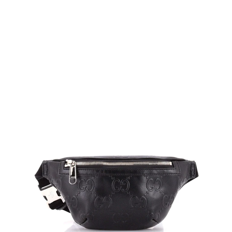 Belt Bag GG Embossed Perforated Leather Small