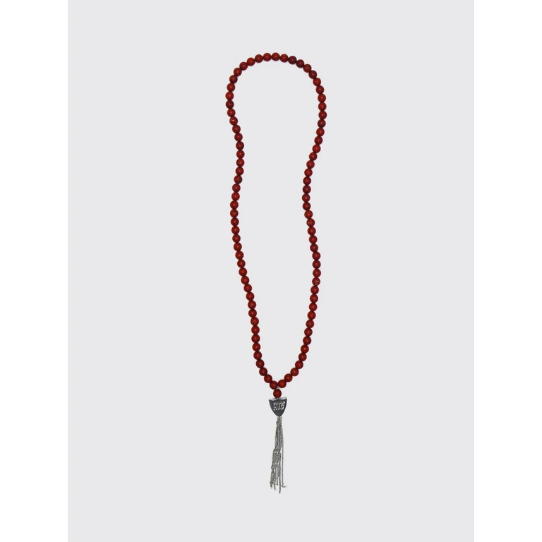 Metal Necklace with Colourful Stones and Crystals (26SHTCO001RED)