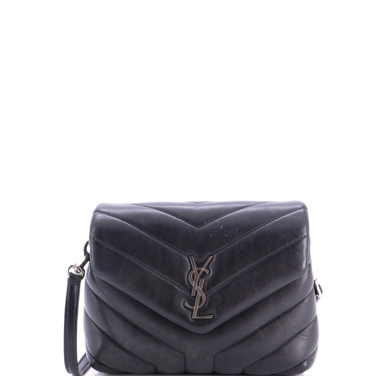 Loulou Shoulder Bag Matelasse Chevron Leather Toy