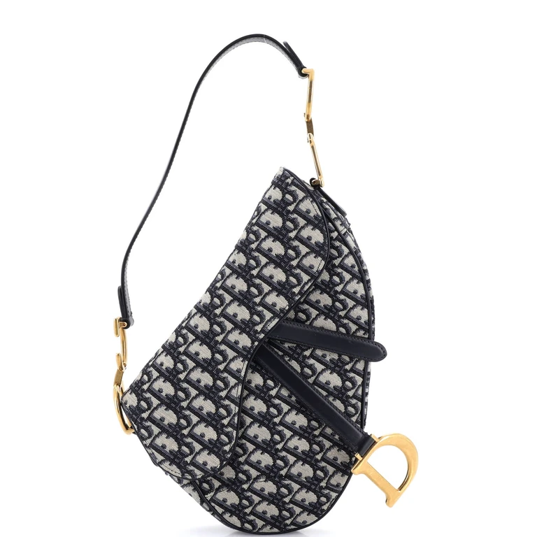 Saddle Handbag Oblique Canvas Medium
