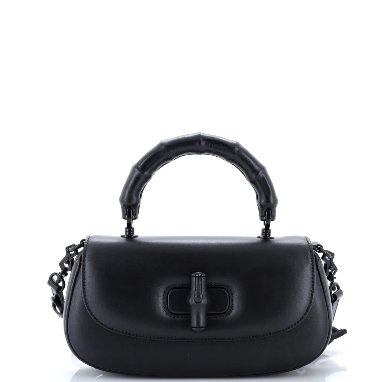 Bamboo Diva Top Handle Bag Leather Medium