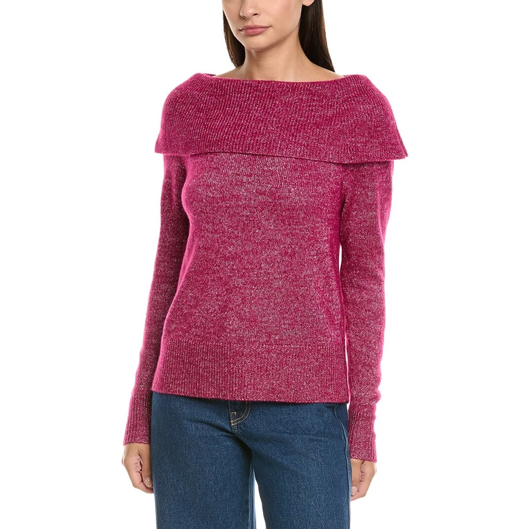 Metallic Izabella Wool-Blend Sweater