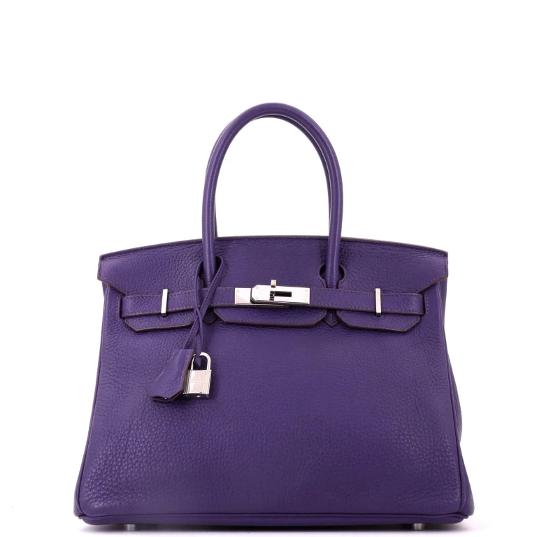 Birkin Handbag Ultraviolet Togo with Palladium Hardware 30