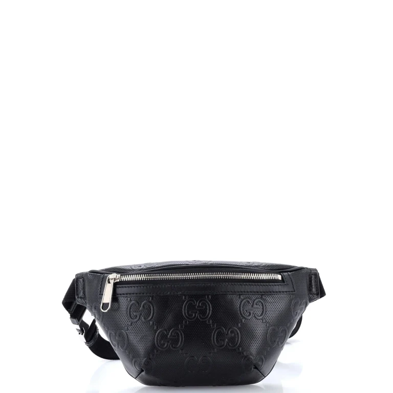 Belt Bag GG Embossed Perforated Leather Small