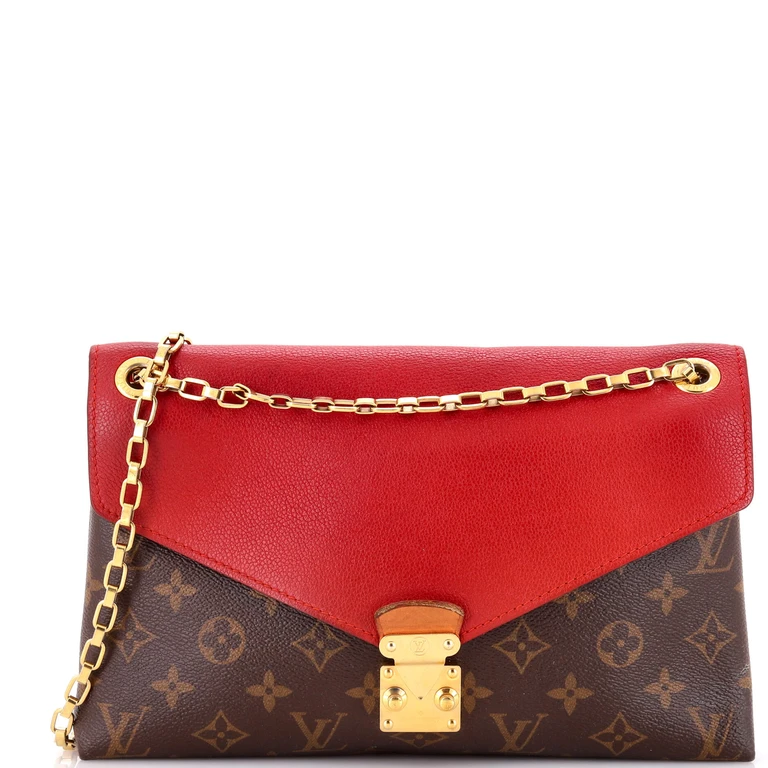 Pallas Chain Shoulder Bag Monogram Canvas and Calfskin