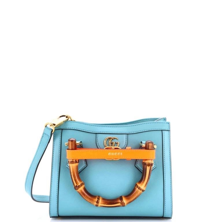 Diana NM Bamboo Handle Tote Leather Mini