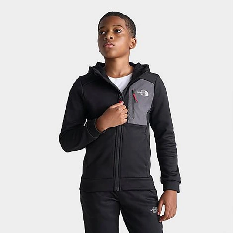 The North Face Big Kids Dalnum Full-Zip Hoodie in Black/Anthracite Size: Small
