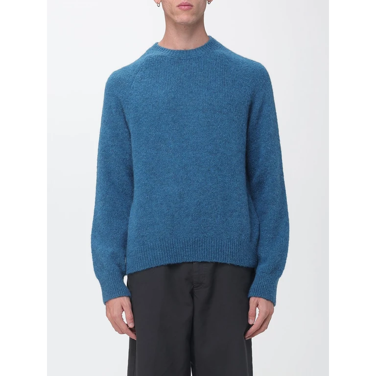 Long-Sleeved Crewneck Jumper in Wool and Alpaca Blend (2620212294709506)