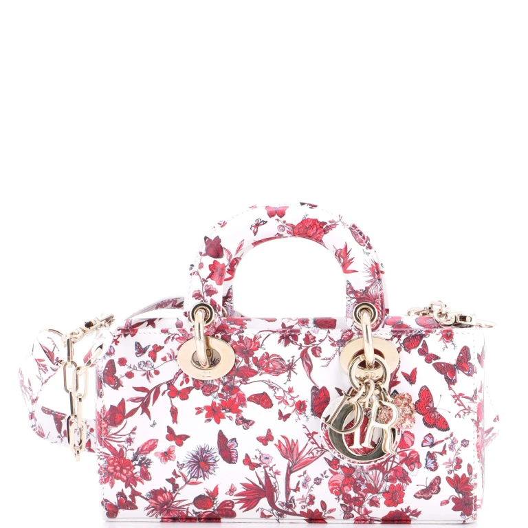 Lady D-Joy Bag Printed Leather Small