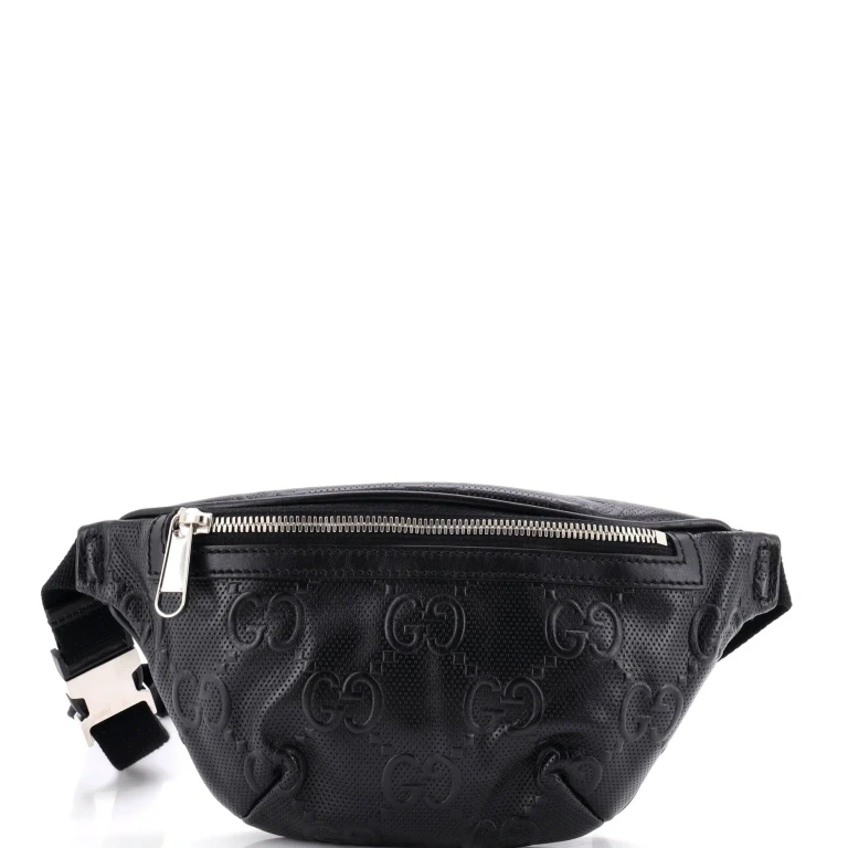 Belt Bag GG Embossed Perforated Leather Small