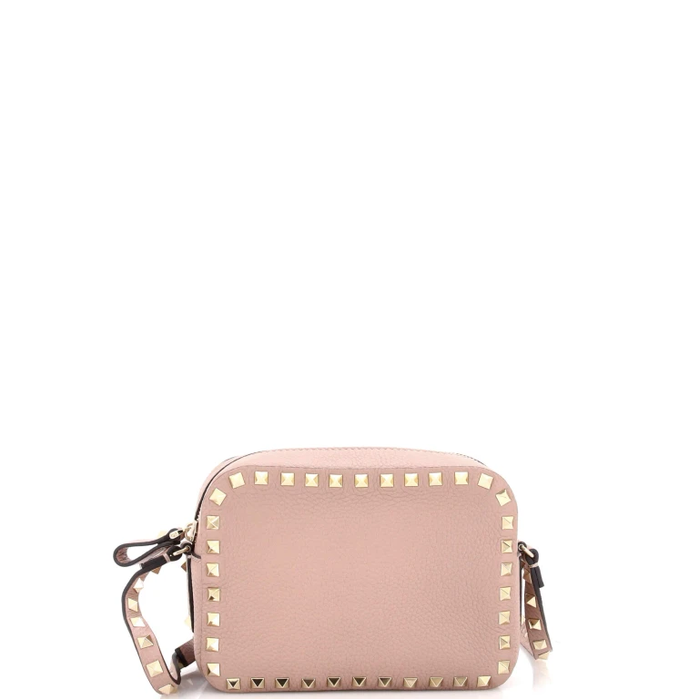 Rockstud Camera Crossbody Bag Leather