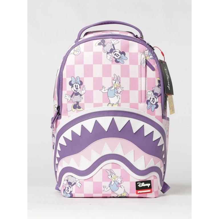 Disney Checkerboard Print Backpack with Internal Laptop Pocket (910B9201NSZ)