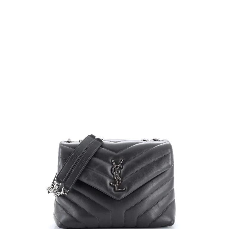 Loulou Shoulder Bag Matelasse Chevron Leather Small