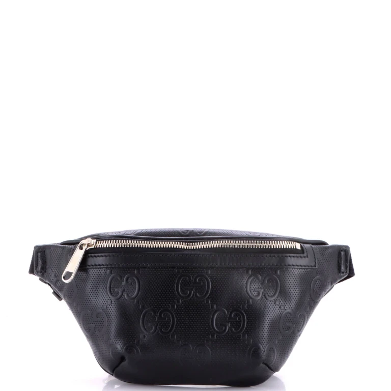 Belt Bag GG Embossed Perforated Leather Small