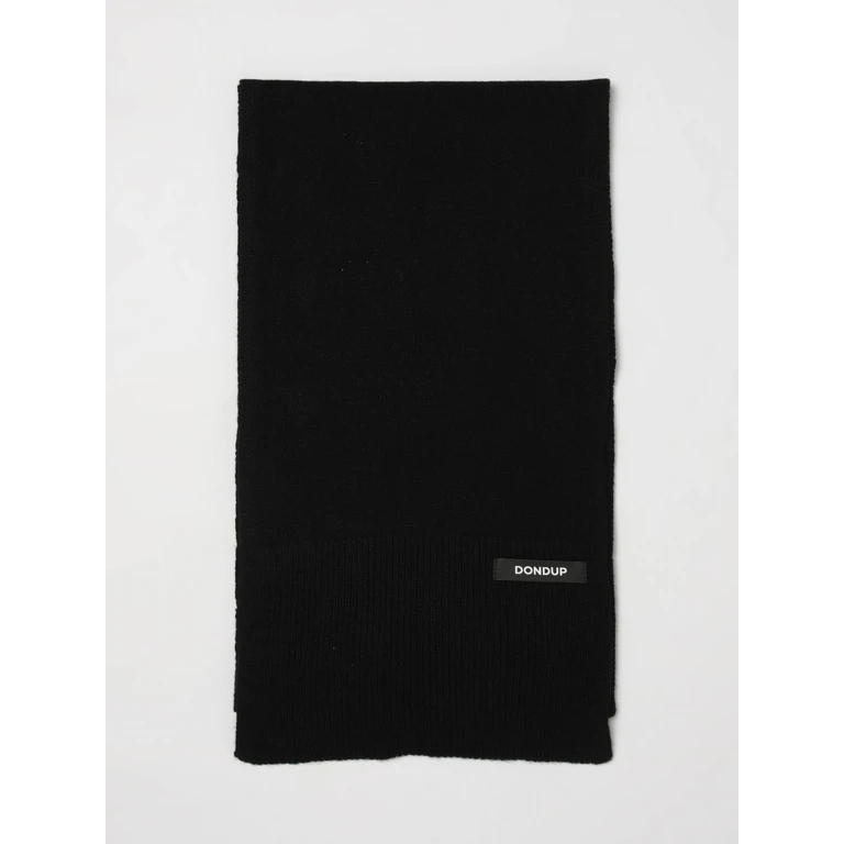 Ribbed Wool and Cashmere Blend Scarf with Applied Logo (UK246Y00480UXXX999)