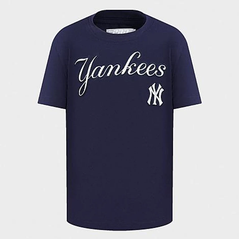 Pro Standard Little Kids New York Yankees MLB Classic T-Shirt in Midnight Navy Size: 4