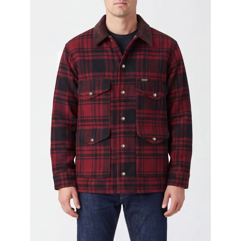 Waterproof Wool Shirt Jacket with Velvet Collar (FMCPS0144W1091629)