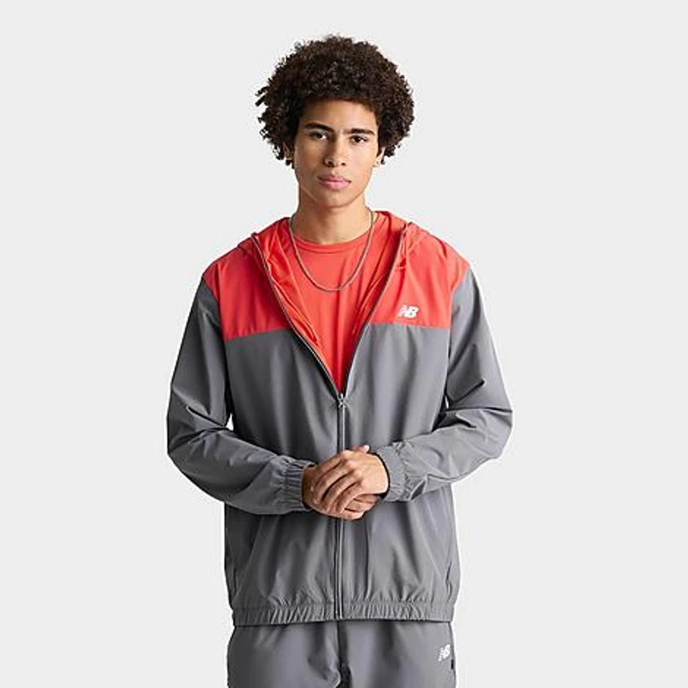 Men's Performance Full-Zip Woven Jacket in Castlerock Size: Small