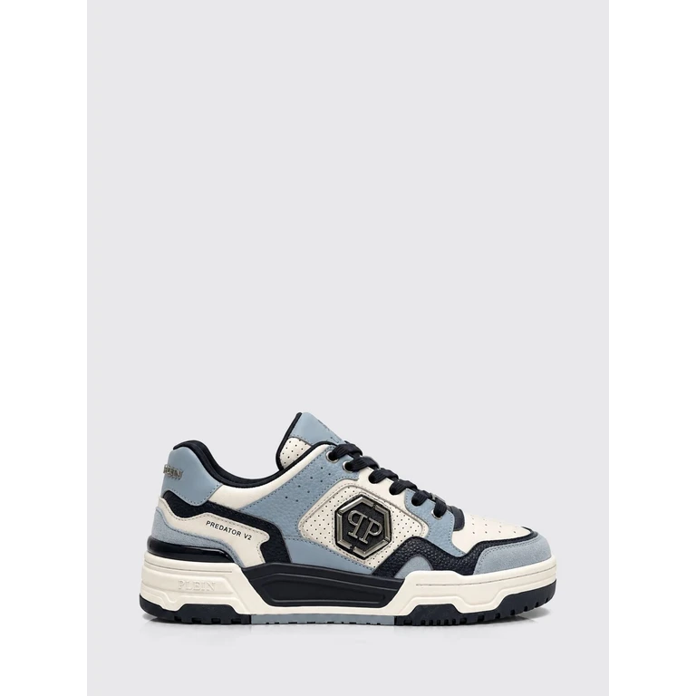 Predator V2 Low-Top Leather Trainers with Hexagon Logo (FAFSUSC0997PLE010N0714)