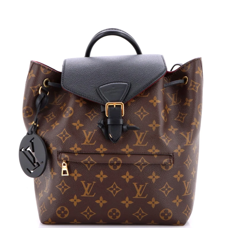 Montsouris NM Backpack Monogram Canvas with Leather PM