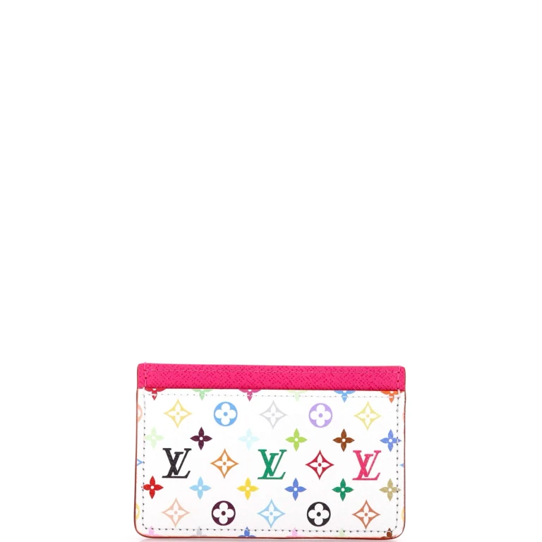 x Takashi Murakami Card Holder Monogram Multicolor with Leather