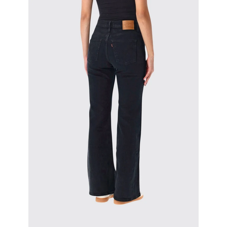 Ribcage High-Waisted Flared Jeans in Stretch Denim (0083R0000)